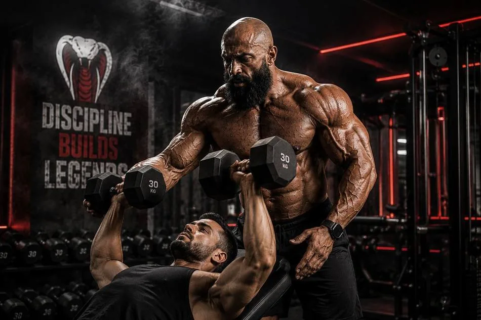 Coach Hassan Cobra training a client